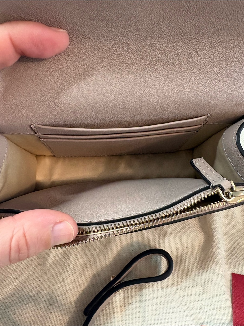 Valentino Rockstud Leather Clutch with removable strap - Picture 6 of 14